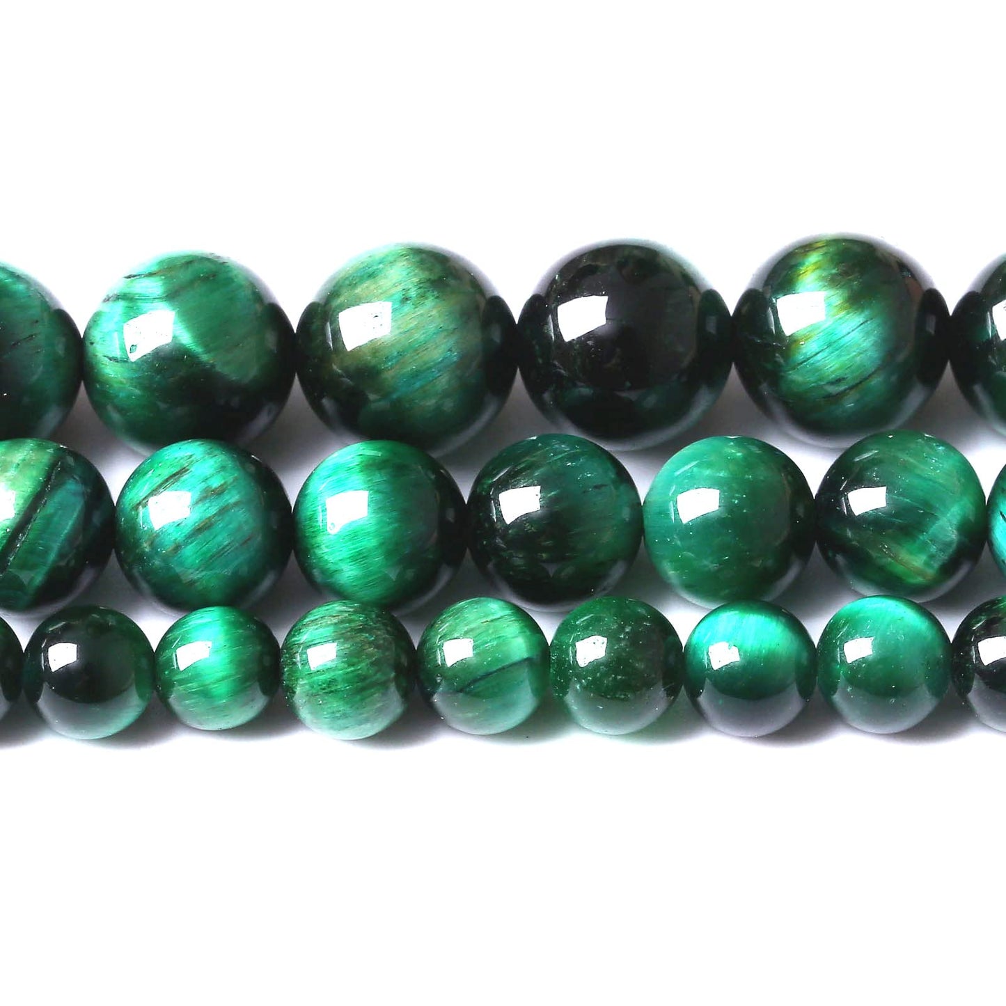 60PCS 6MM AAA Green Tiger Eye Stone Beads Natural Gemstone Bead Crystal Healing Energy Jewelry Making DIY 15 inches