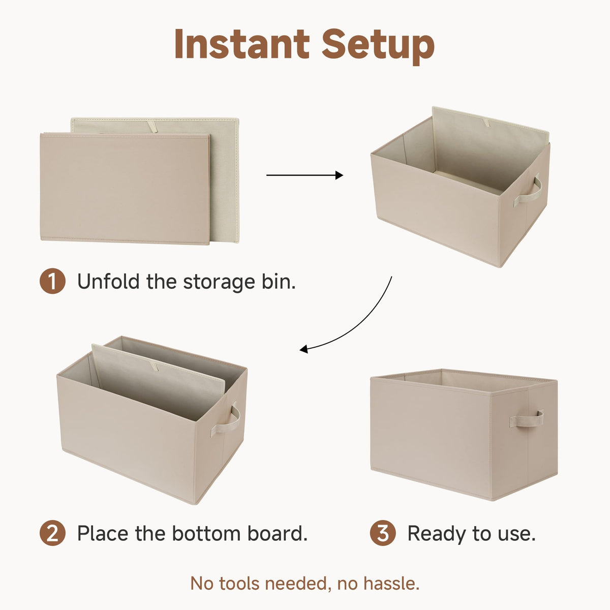 Storage Baskets for Shelves (3 Count)