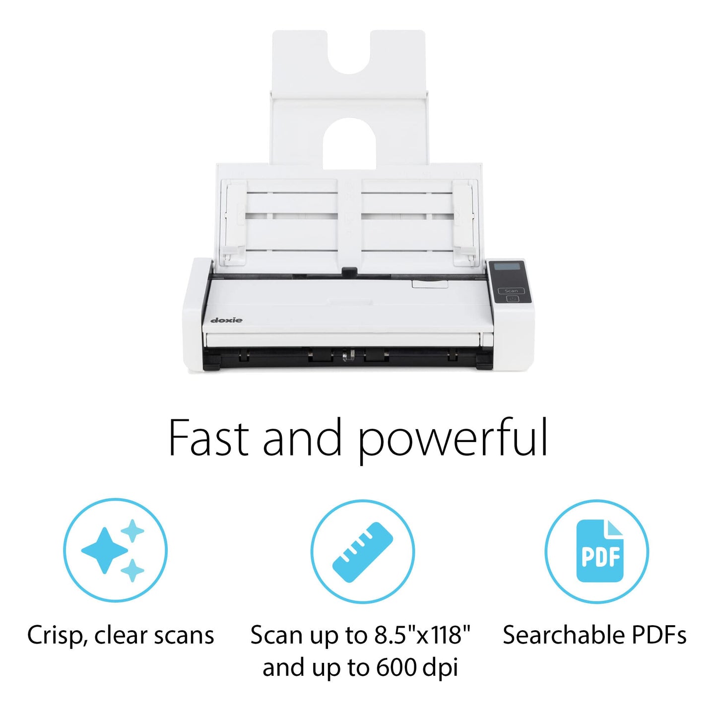 Doxie Pro - Duplex Document Scanner and Receipt Scanner for Home and Office with Amazing Software for Mac and PC