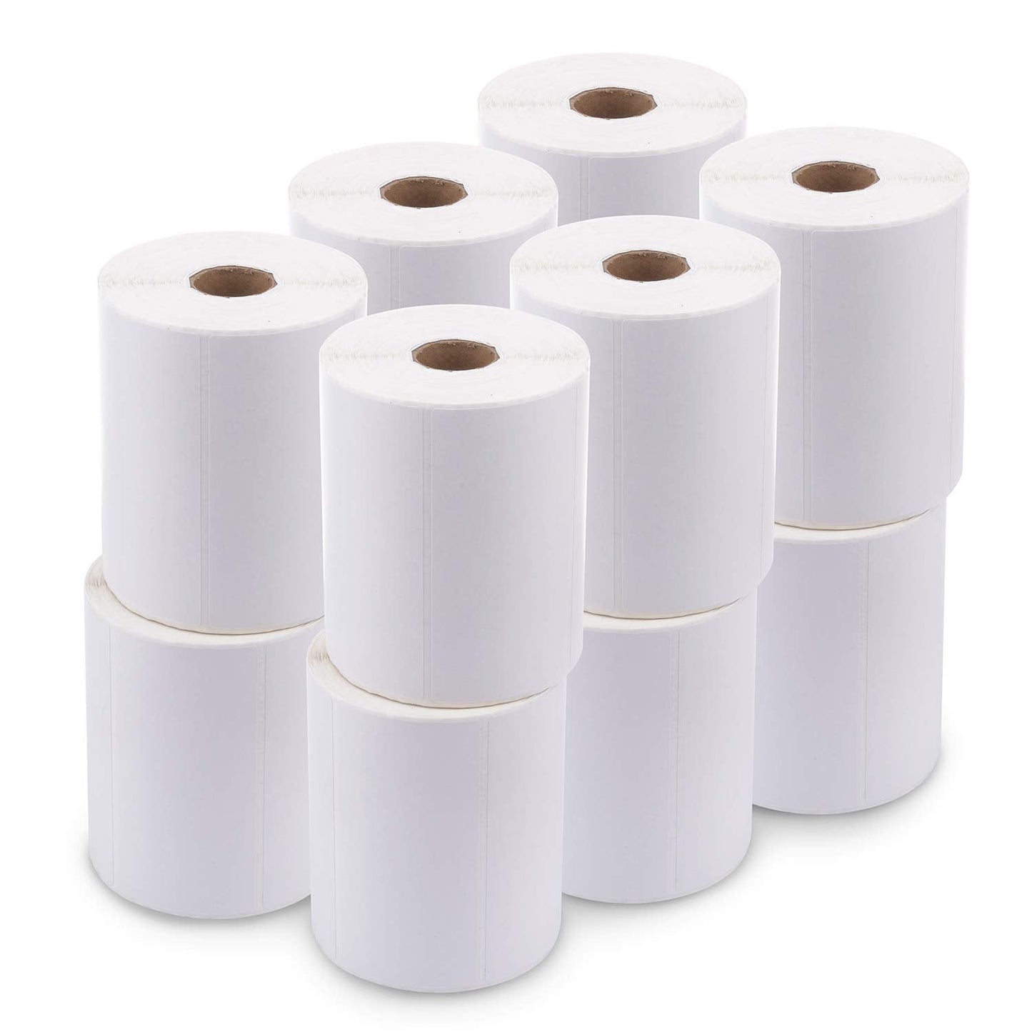 enKo 4" x 2" Labels for Zebra Desktop Printers (12 Rolls | 9,000 Labels) - Direct Thermal Address Mailing Shipping Barcode FBA Stickers FNSKU Label for Zebra and Eltron (Perforated)
