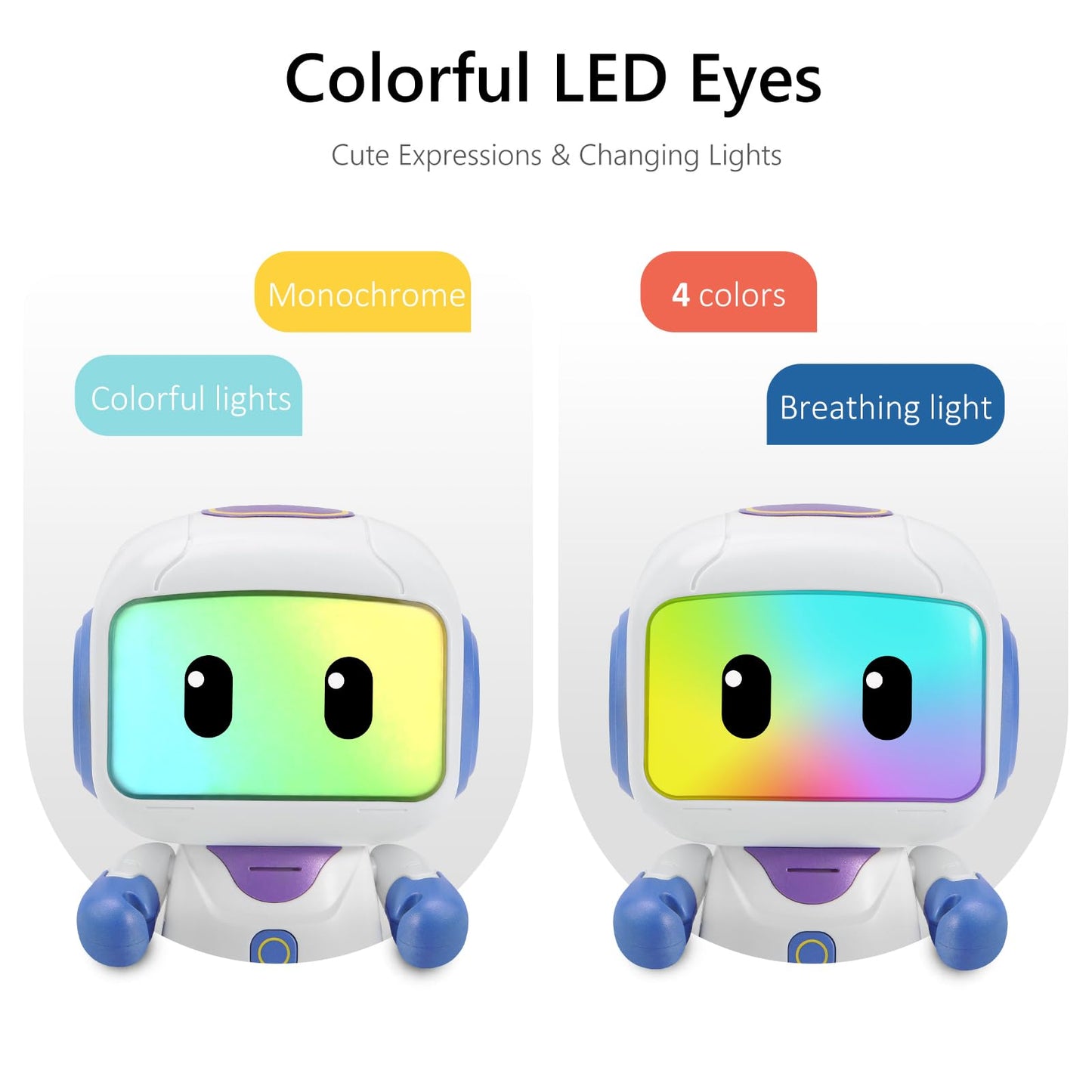 GILOBABY Programmable RC Robot Toy for Kids, Rechargeable STEM Astronaut w/LED Face, Playback Mode, Dancing, Remote Jetpack, Gift for 4 5 6 7 8 Year Old Boys Girls（Purple）