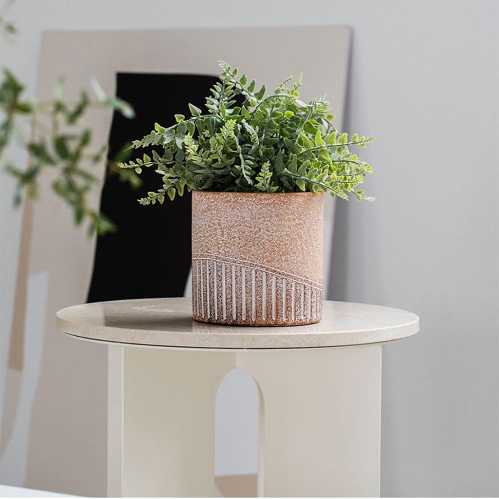 ZCSO Front Porch Planters Nordic Simple Cement Flower Pots, Creative Personalized Flower Pots, Home Plant Flower Pots, Potted Plant Pots Planter Boxes Outdoor