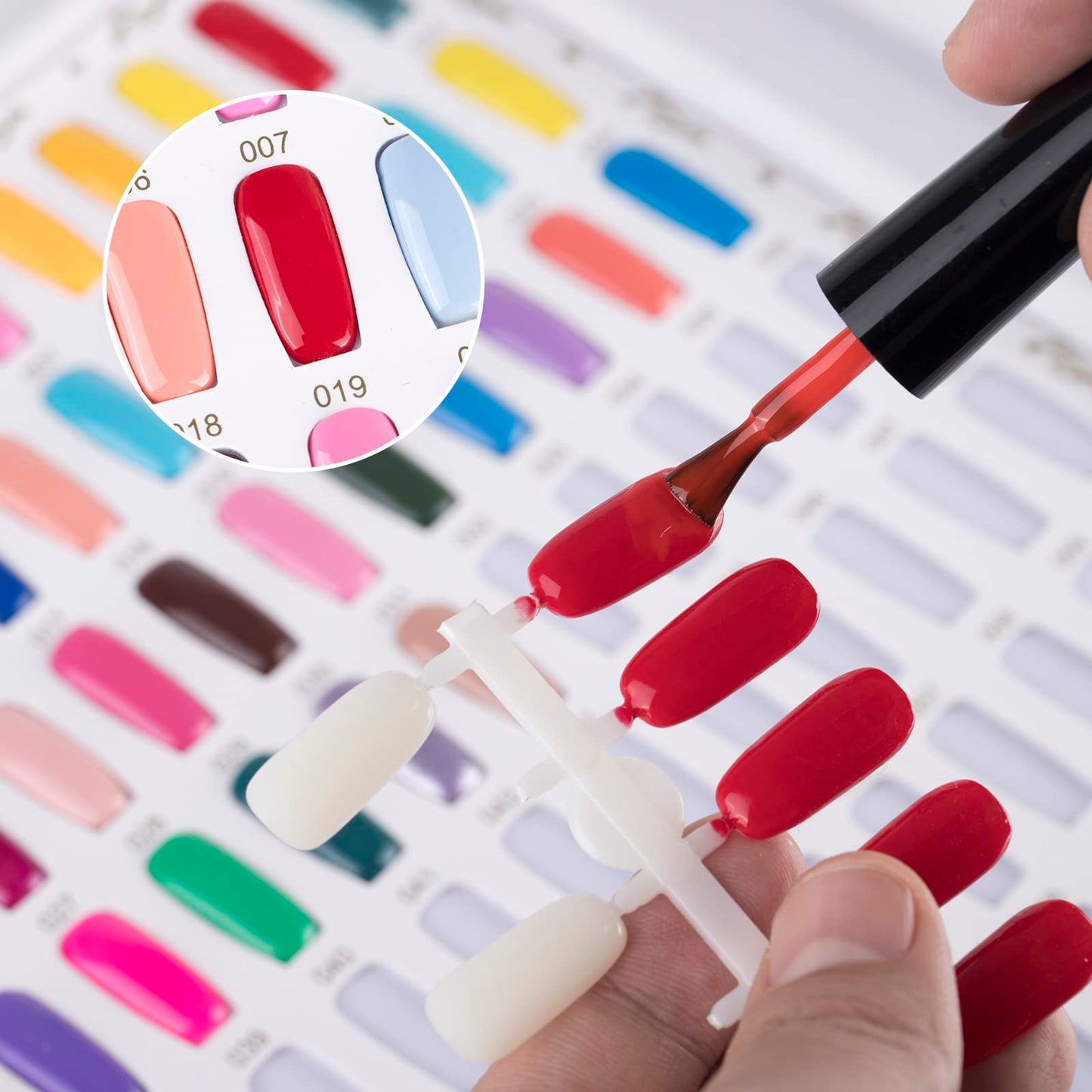 Acycoin2A Professional 216 Nail Colors Chart (Gold)