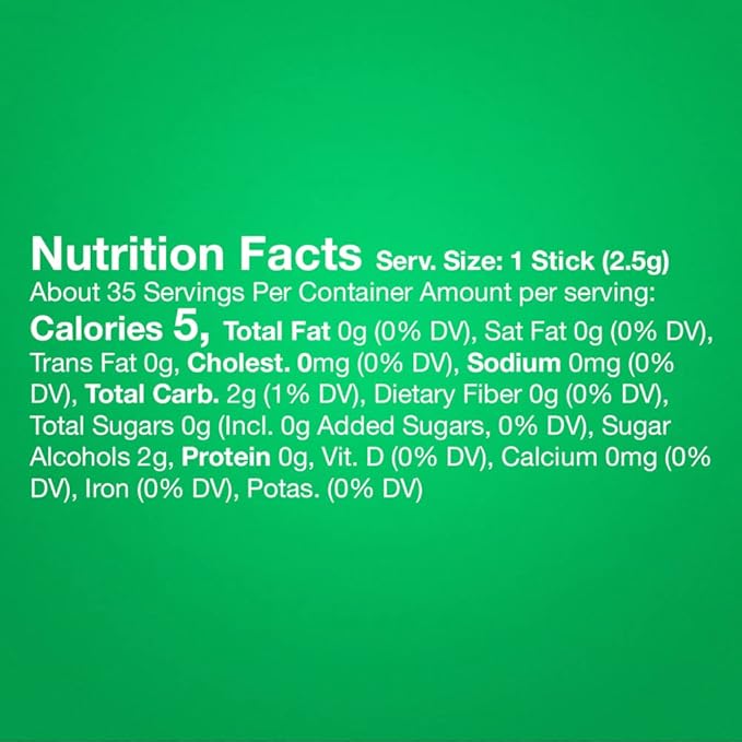 EXTRA Spearmint Sugar Free Chewing Gum, Bulk Gum Packs - 35 Sticks (Pack of 6)