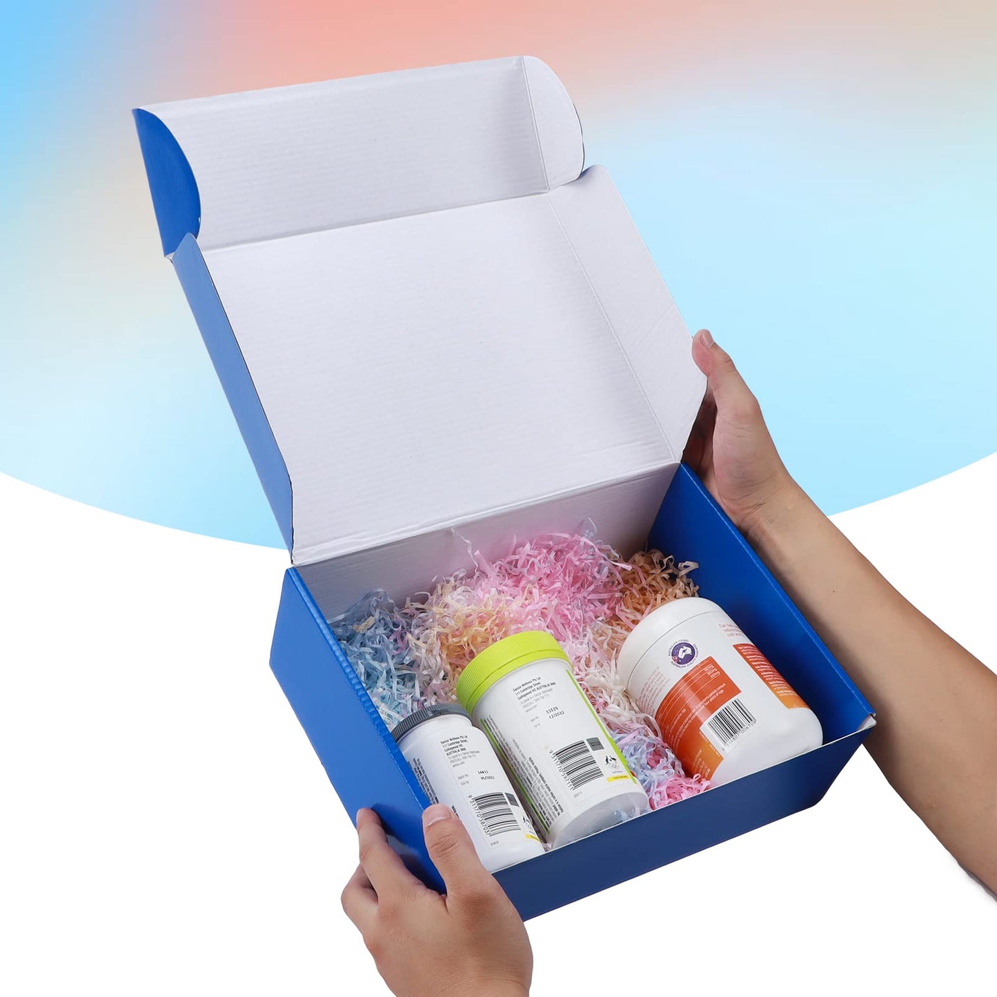 PHAREGE 12x9x4 inch Gift Shipping Boxes Bulk 20 Pack Blue, Tab Lock Tuck Top Mailing Boxes for Packaging Small Business, Medium Cardboard Mailer Boxes for Wrapping Present