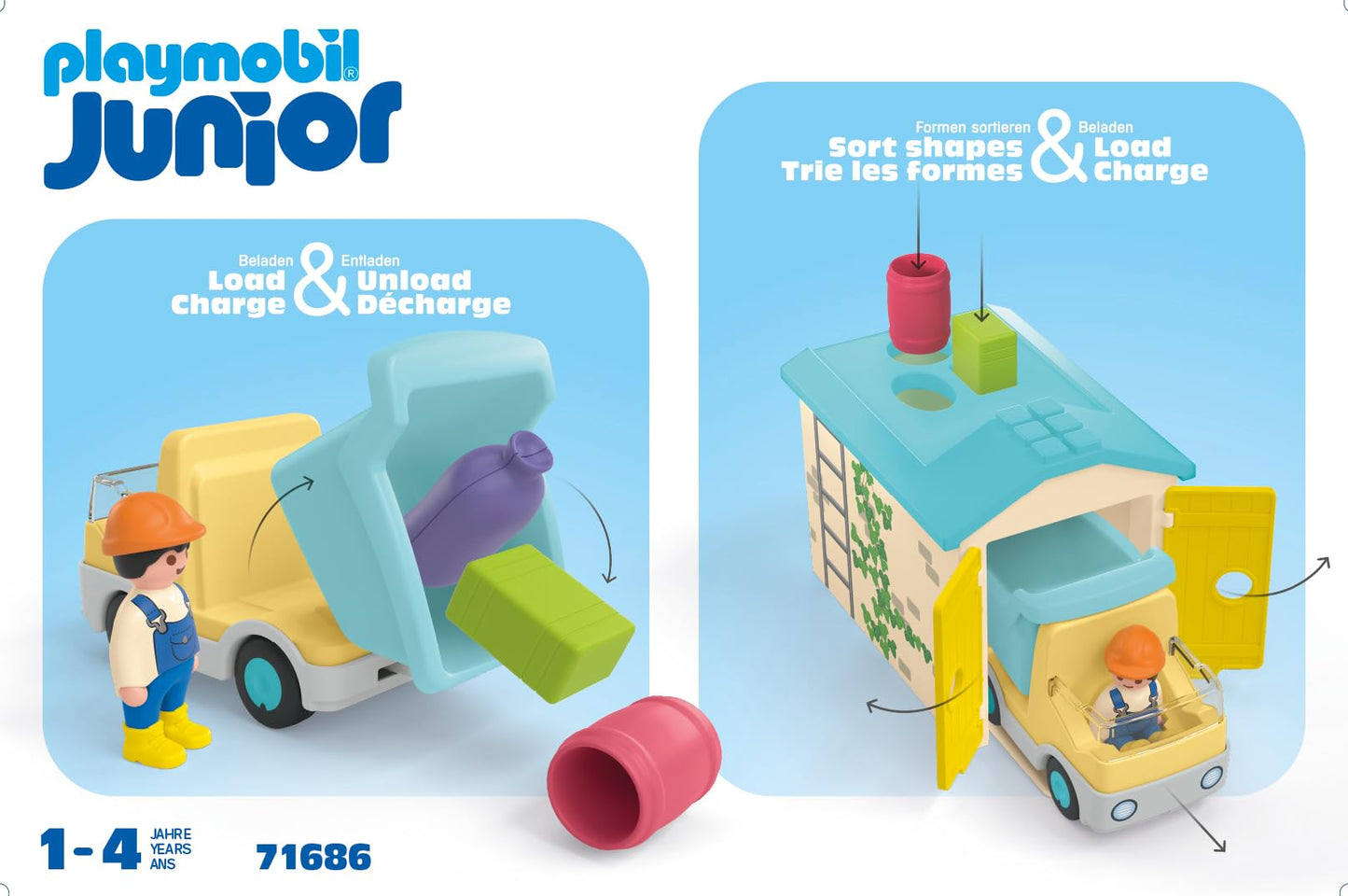 Playmobil Junior: Construction Truck with Garage