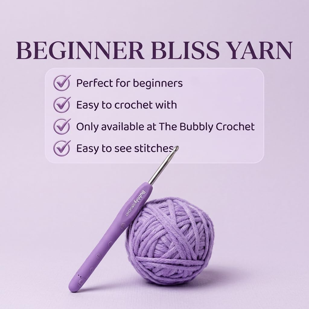 Bubbly Crochet - Luna the Unicorn Starter Kit | Includes Step-by-Step Tutorial Videos | Easy to Customize | Fun Handmade Gift and Easy Arts