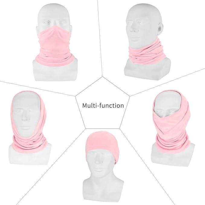 Polar Fleece Neck Warmer - Windproof Winter Neck Gaiter Cold Weather Face Mask For Men Women - 1 Pack