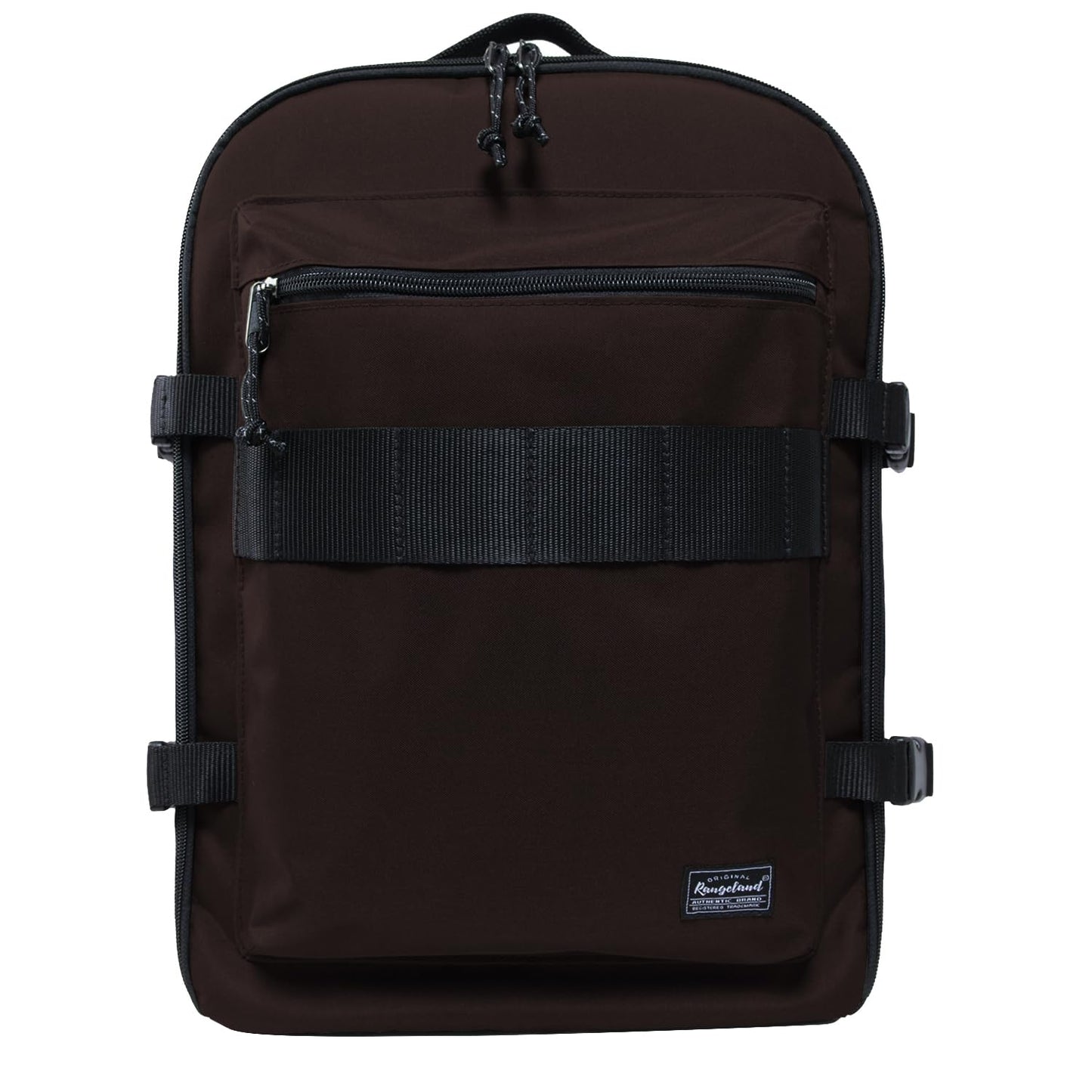 Rangeland Travel Backpack 17L Lightweight Casual Small Carry-on Daypack 15-inch Laptop Notebook, Underseat Overnight Weekender, Brown