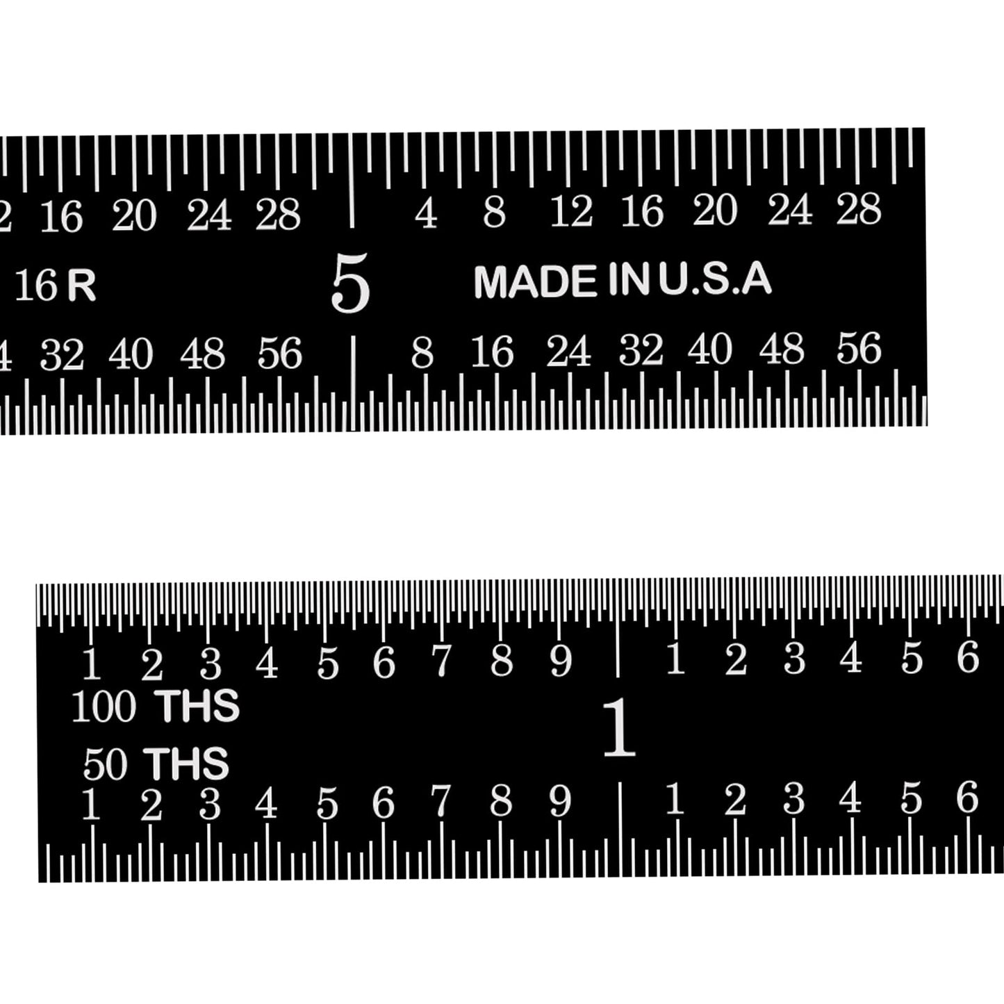 PEC Tools 6" Flexible Machinist Rule, Designed for High-Accuracy Industrial Environments, Made in USA