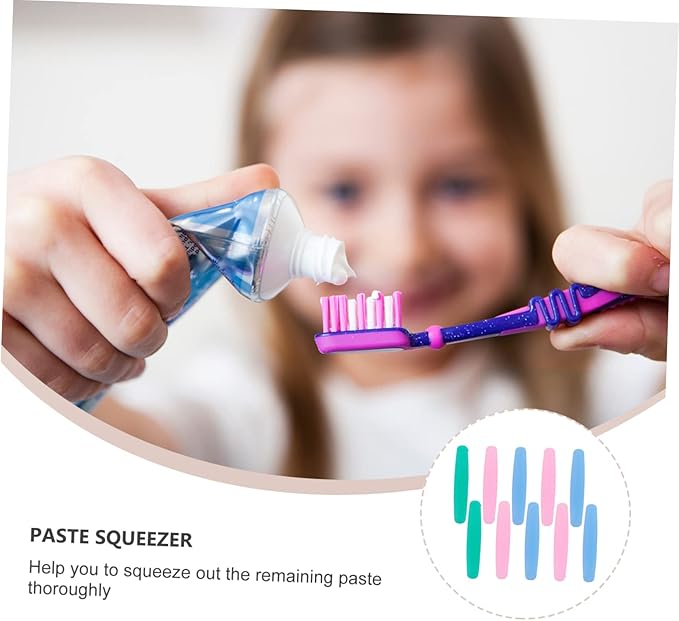 30pcs Toothpaste Squeezer Pump for Boys and Girls Whitening Pump Dispenser Bathroom Tool Random Color