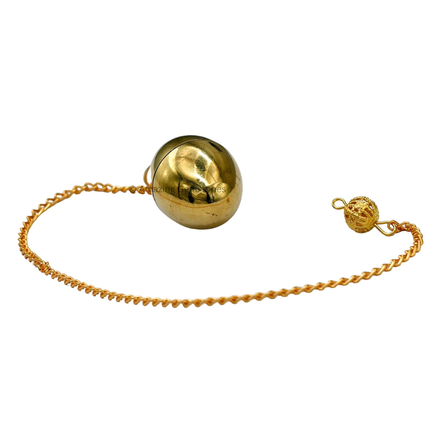 Amazing Gemstone Healing Metal Pendulums for Divination, Gold Openable 2 Piece Oval Steel Copper Pendulum High Energy Pendulo de Bronce Pendulos de Mesa MP94