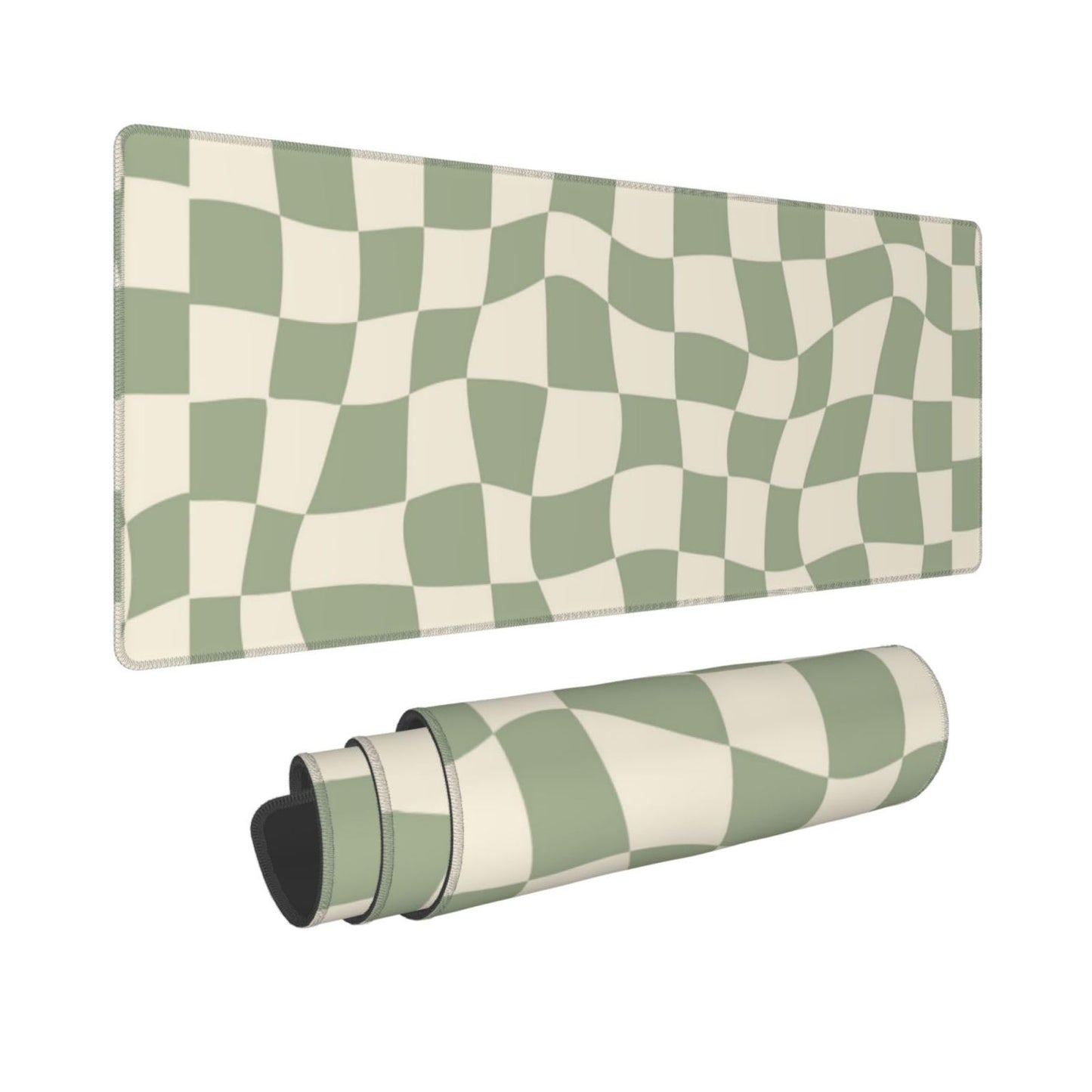 04 sage Green Desk mat,Checkered Mouse Pad,sage Office Supplies,sage Green Mouse Pad,XL Mouse pad 11.8 * 31.5 Inches