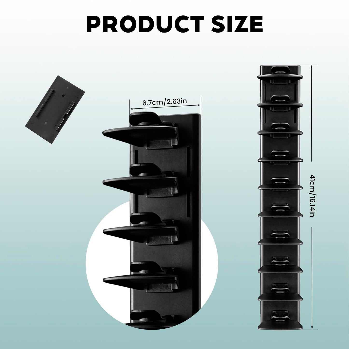 PCEEL 2Pack Upgraded Contour Fit Lock Hat Organizer for Baseball Cap,Hat Rack Strong Adhesive Hat Hangers for Wall Hold Up to 20 Hats,Multi-layer Hat Storage Display for Closet,Door Bedroom-Black