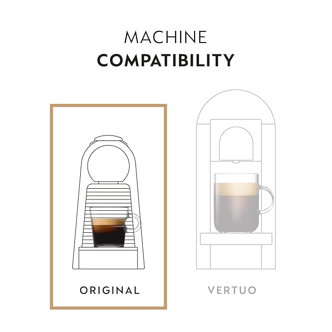 Nespresso Capsules Original Line, Cioccolato, Medium Roast Espresso Coffee, 50 Count Espresso Coffee Pods