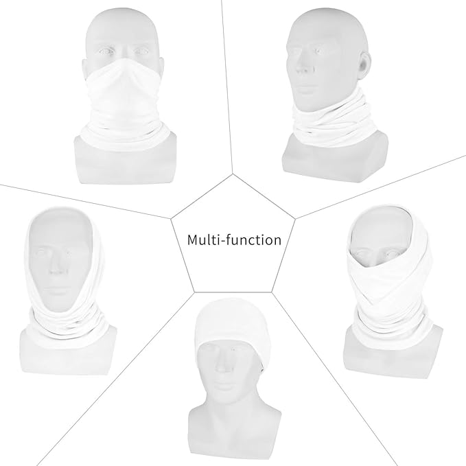 Polar Fleece Neck Warmer - Windproof Winter Neck Gaiter Cold Weather Face Mask For Men Women - 1 Pack