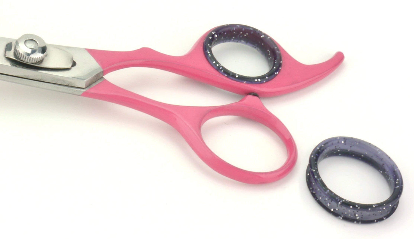 Scaredy Cut NO Buzz Dog Clippers, Tiny Trim Safety Scissor. A Silent Low Noise Pet Grooming Clipper, Right Handed Pink