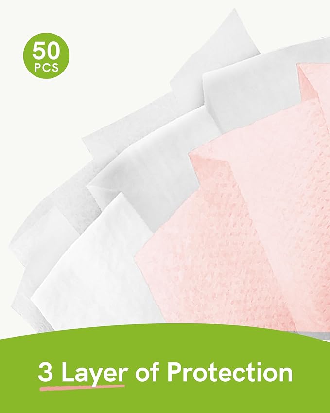 FriCARE Disposable Face Masks, 3-Ply ASTM Level 3 Medical Grade, FSA/HSA Eligible, Breathable & Comfortable for Allergy/Sun Protection, 50 Pack Twilight Harmony