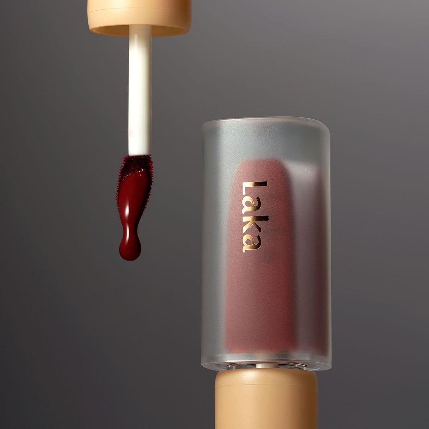 Laka Fruity Glam Tint, 4.5g/0.15 oz., Glowing Lip Stain with Wide Color Spectrum, Hydrating & Lightweight Texture, Long-Lasting Bold Stain, Non-Sticky, Vegan, K-Beauty (#119 Dreaming)