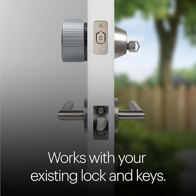 August Home Silver Wi-Fi Smart Lock and Smart Keypad, Keyless Door Lock for Front Entry Door, Great for Guests and Vacation Rentals, ‎AUG-SL05-KY1-S05