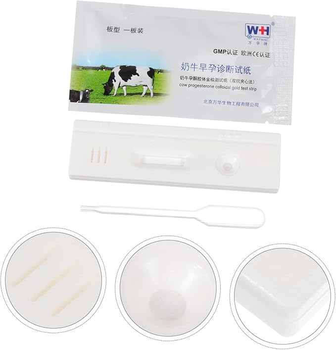Healifty 2 Pcs Pregnant Tester Pigs Pregnancy Test Strip Horse Pregnancy Test Strip Livestock Testing Paper Cow Pregnancy Detection Tools Cow Pregnancy Test Strip Farm Paper Sow
