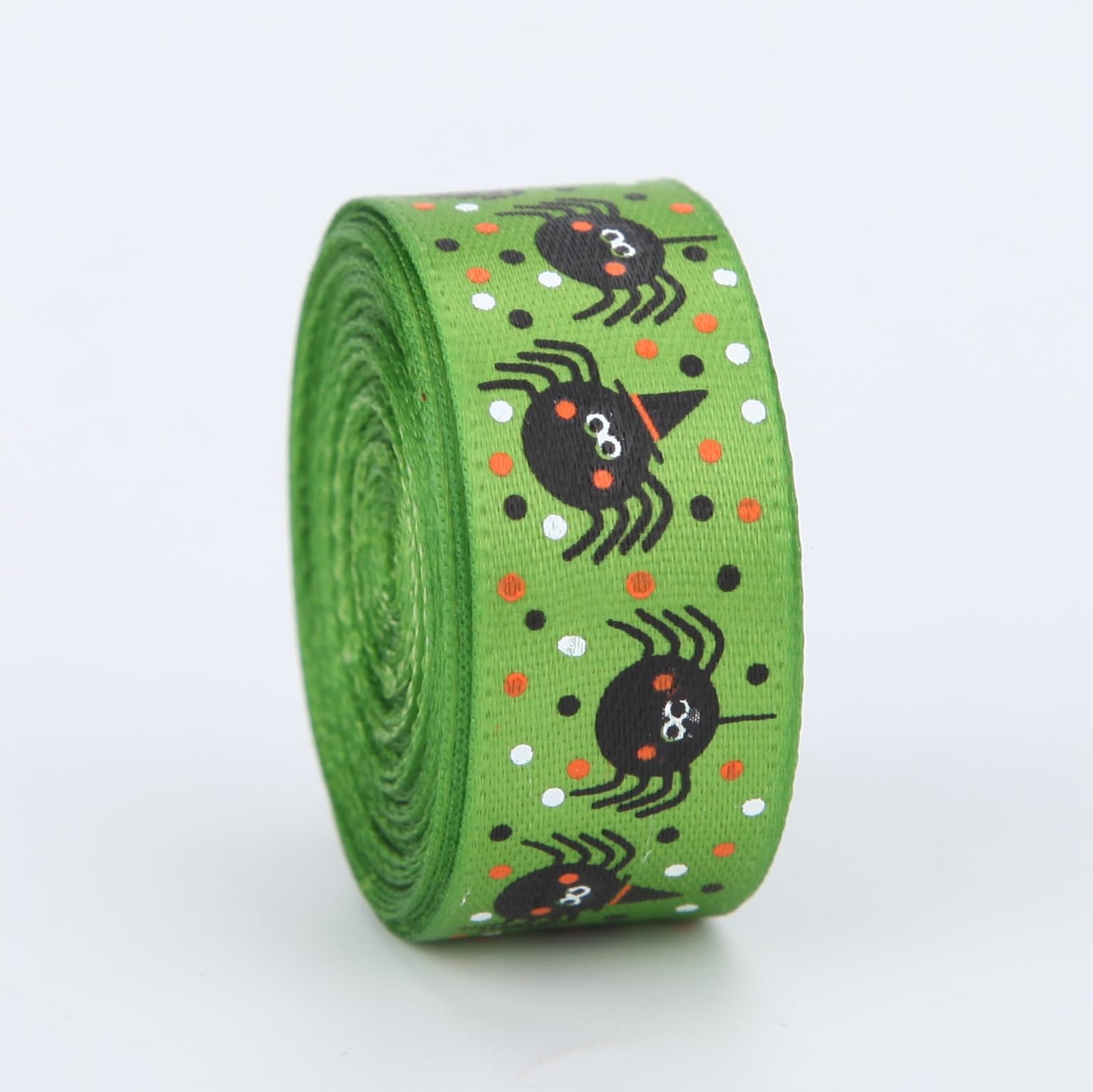Meseey 50 Yards Halloween Ribbon - 5/8 Inch Spider Web Skull Pumpkin Bat Hocus Pocus Witch Legs for Gift Wrapping Hair Bows Party Decor