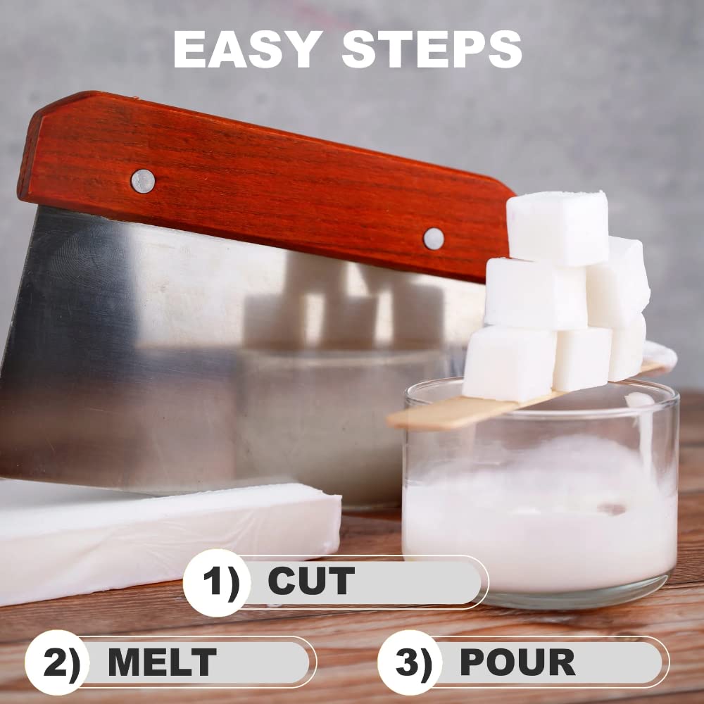 Primal Elements Coconut Oil Soap Base - Moisturizing Melt and Pour Glycerin Soap Base for Crafting and Soap Making, Easy to Cut - 2 Pound