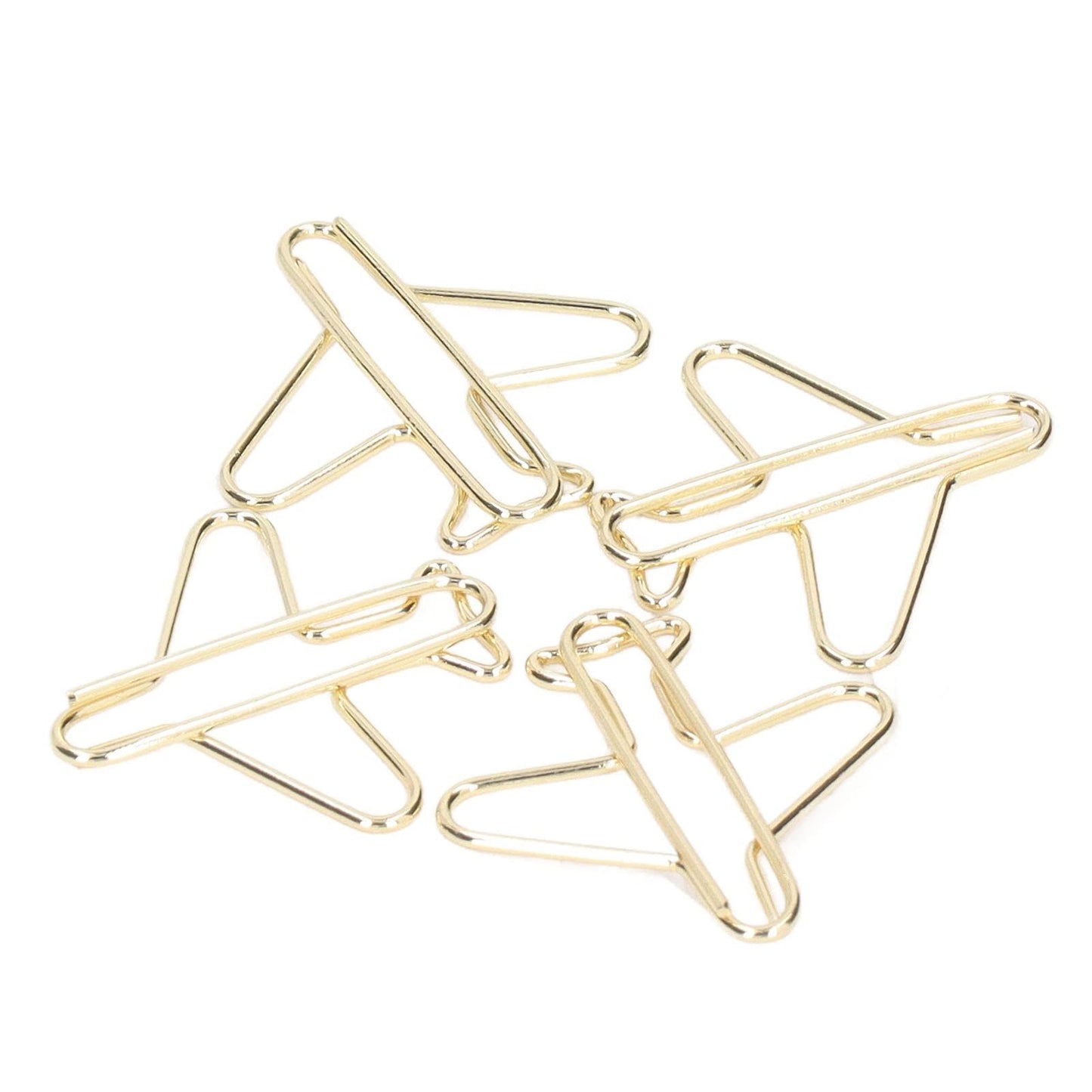 100Pcs Airplane Shape Paper Clips, Mini Cute Metal Paperclips, Funny Decorative Bookmarks Planner Clips with Storage Box Portable Office Supplies for College Teachers Students – Desk Accessories