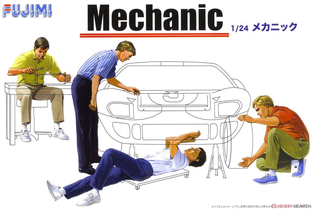 Fujimi Model GT-3 1/24 Garage & Tool Series No.3 Mechanic Plastic Model