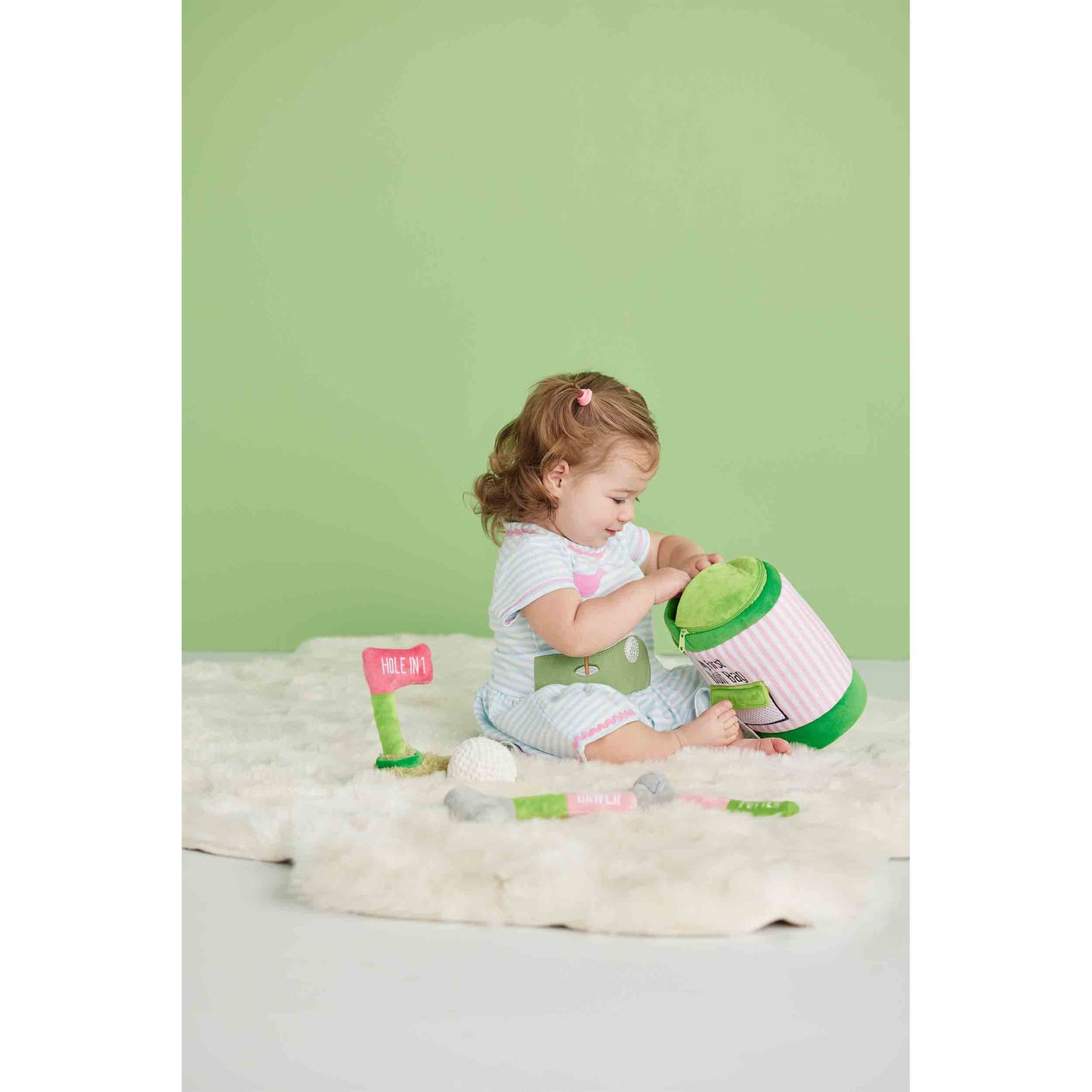 Pink Golf Plush Set