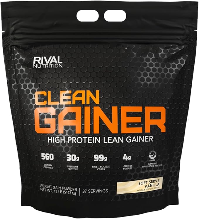 RIVAL NUTRITION Clean Gainer - Soft Serve Vanilla 12lb