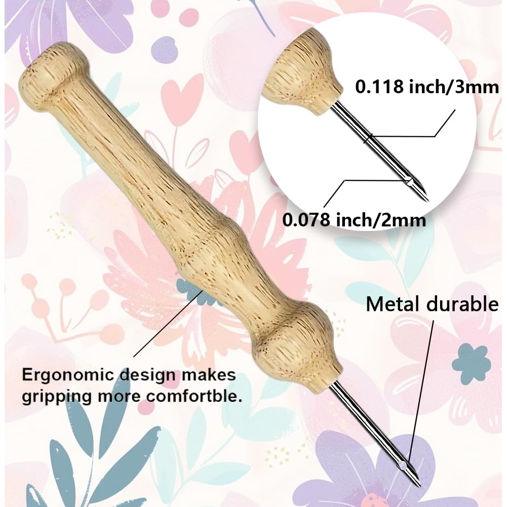 ACRNIGHEET Punch Needle Kits for Adults Beginners Include Instructions, Flowers Easy Punch Needle Embroidery Kit, Pre-Printed Pattern, Embroidery Hoop, Yarns, Needles, DIY Crafts Christmas Gifts Idea