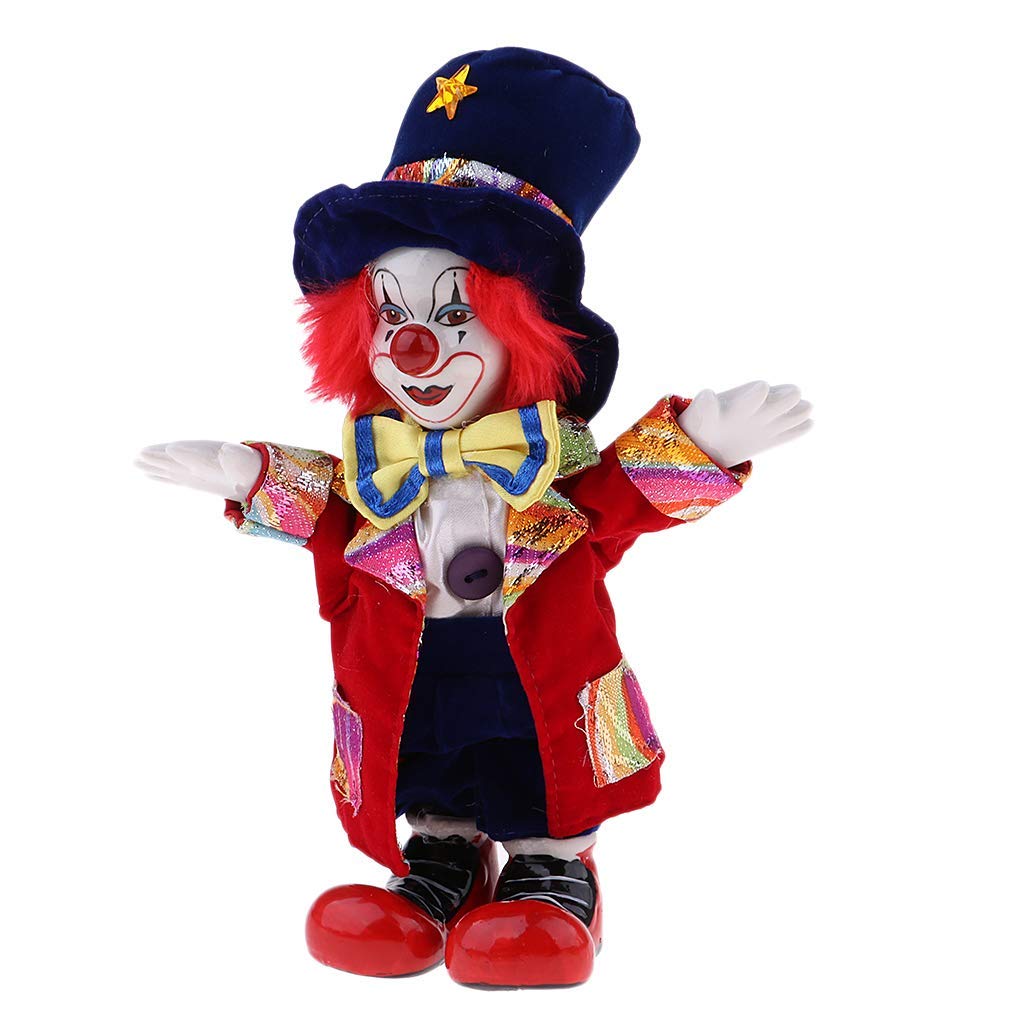 KODORIA Clown Doll Clown Figure Doll Halloween Ornaments Home Table Desk Top Decor - #5