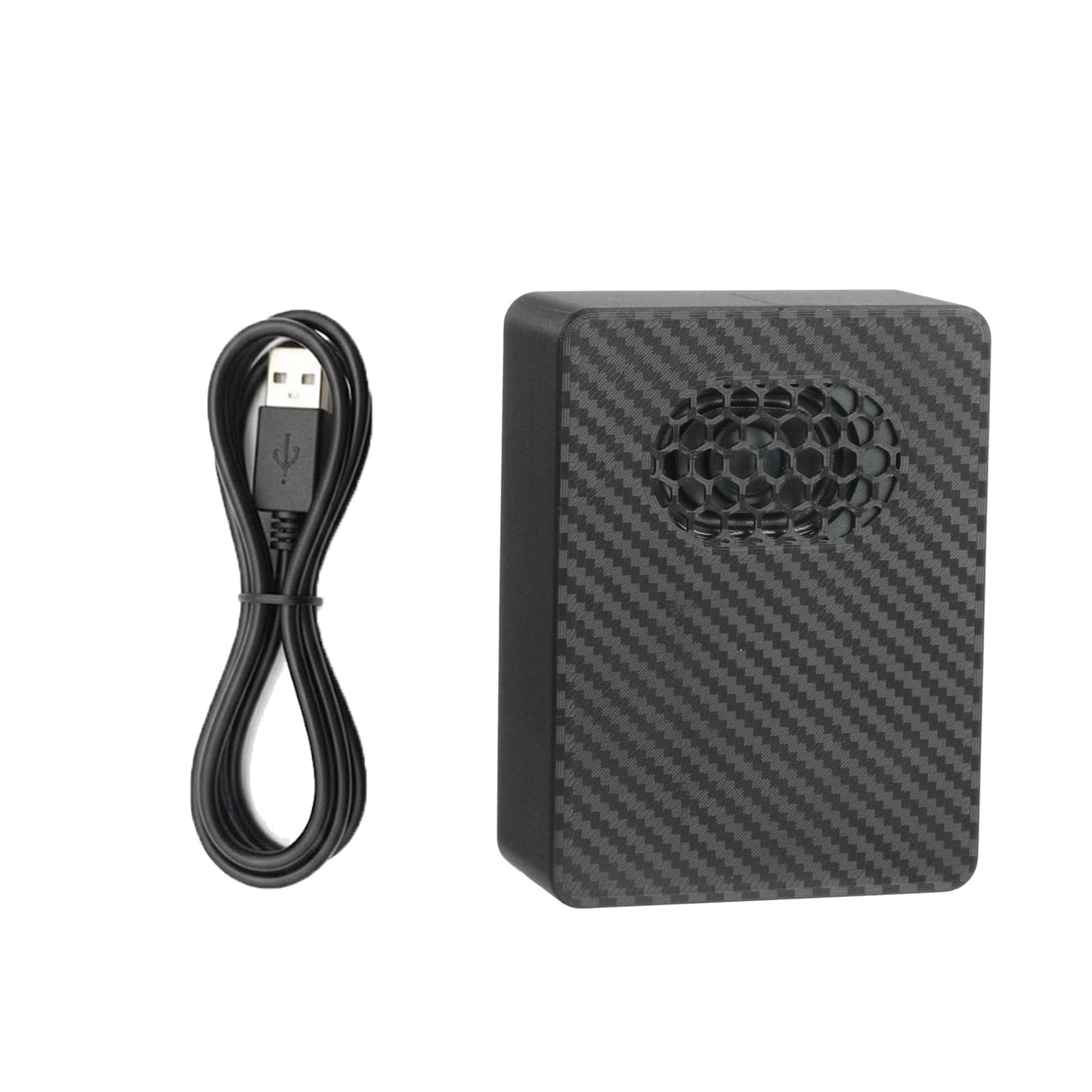 Airaevce JDM Melody Box, Car Startup Sound Box with Carbon Fiber Housin Custom Audio Upload, Automatic Playback Compact Design Personalized Gift for Car Enthusiasts