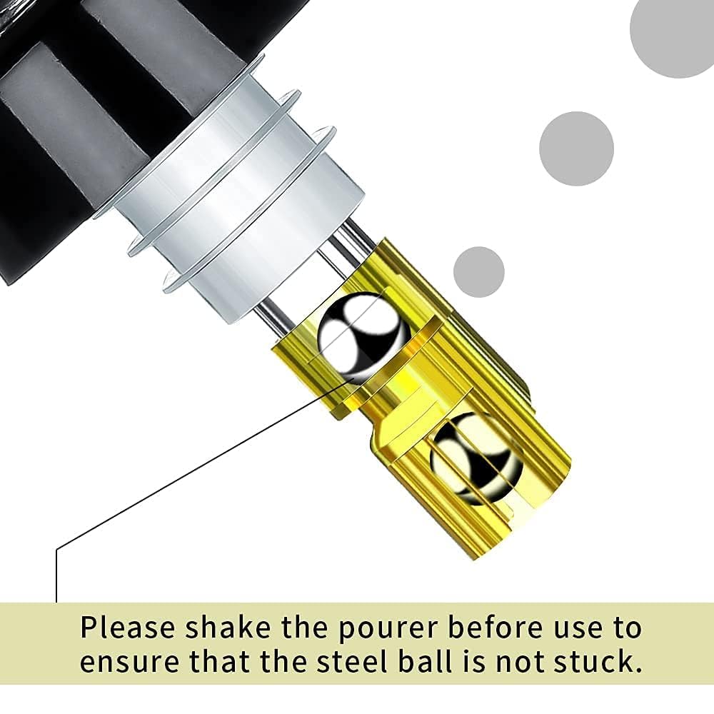 Automatic Measured Bottle Pourer - Quick Shot Spirit Measure Pourer Drinks Wine Cocktail Dispenser Home Bar Tools - 1oz/30ml (12 pack)