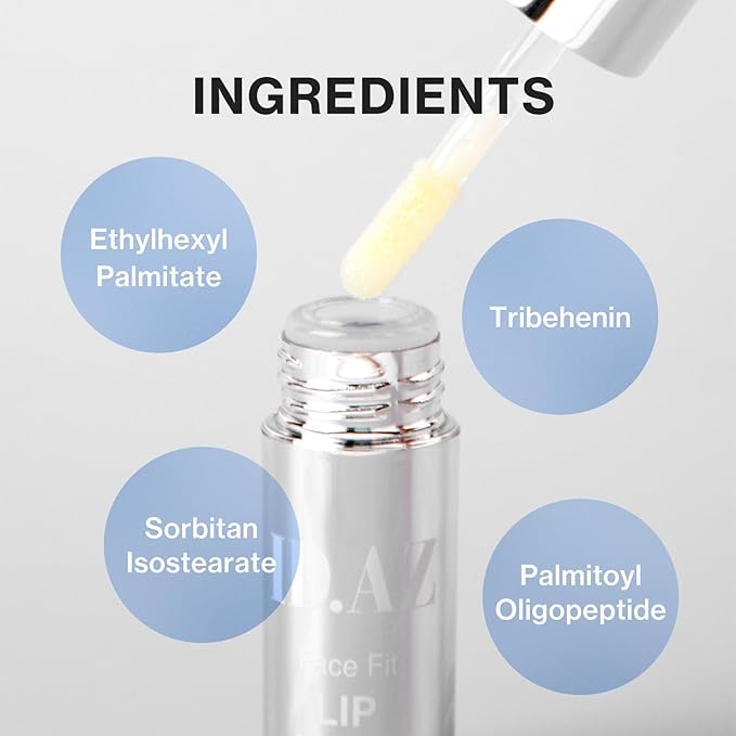 ID.AZ Face Fit Lip Fit-Ler, Clear Lip Plumper for Hydrated, Glass-Like Lips, Plumping Effect with Maxi-Lip Formula, Korean Lip Care, 0.12 fl. oz.