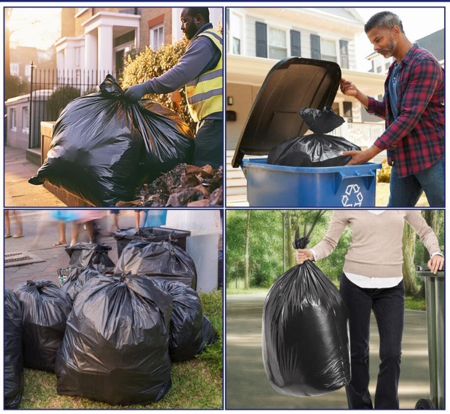 Large Black Trash Bags 30 (300 Count)