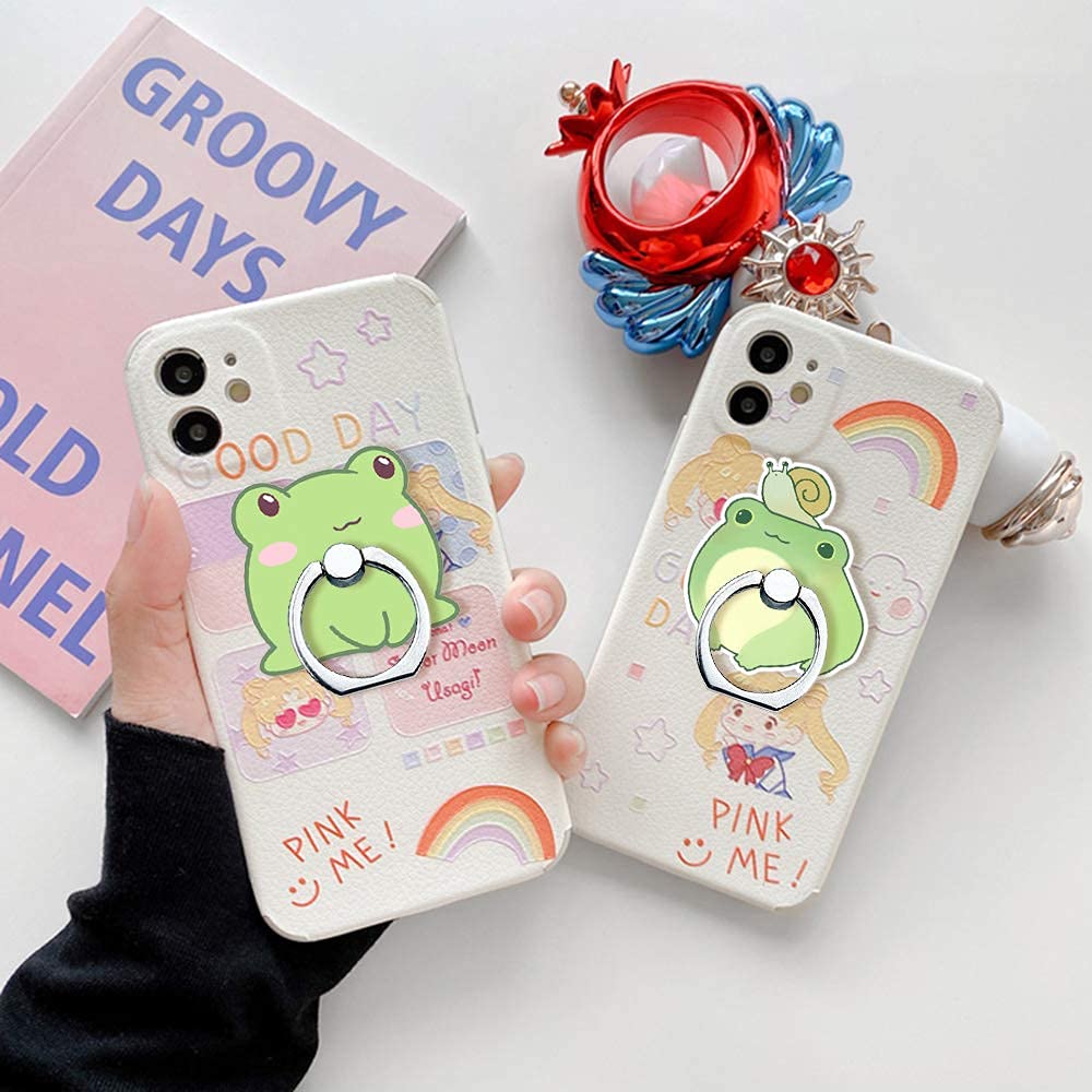 Phone Ring Holder Stand,Cute Phone Ring Stand Holder 360 Rotation Finger Ring Grip for Cellphones,Smartphones and Tablets (2 Pack Frog Phone Ring Holder)