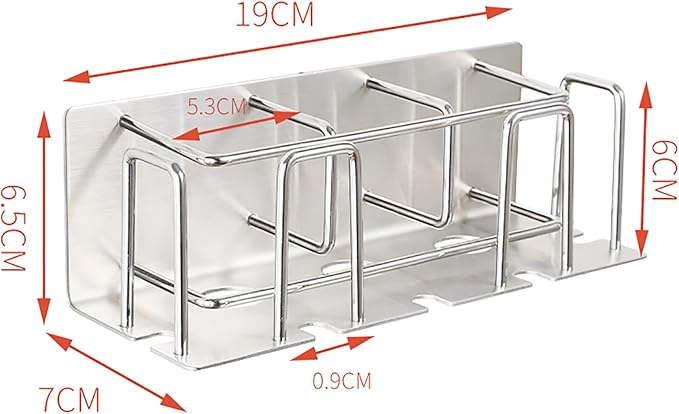 HANZE Toothbrush and Toothpaste Holder Wall Mounted – Space-Saving Bathroom Organizer