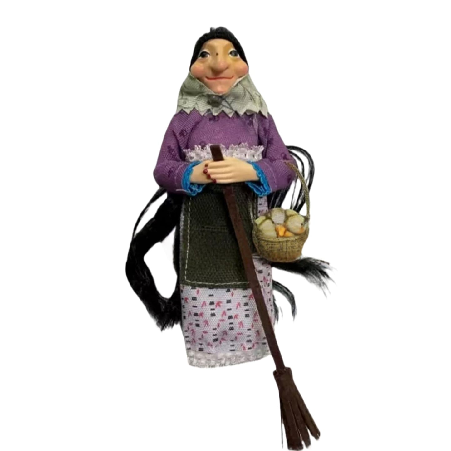 Zimrtvnt Handmade Kitchen Witch Doll-Hanging Witches Doll for Good Luck, Mystic Kitchen Witch Decor, Unique Gift for Cooking Lovers Mom or Friend (C)