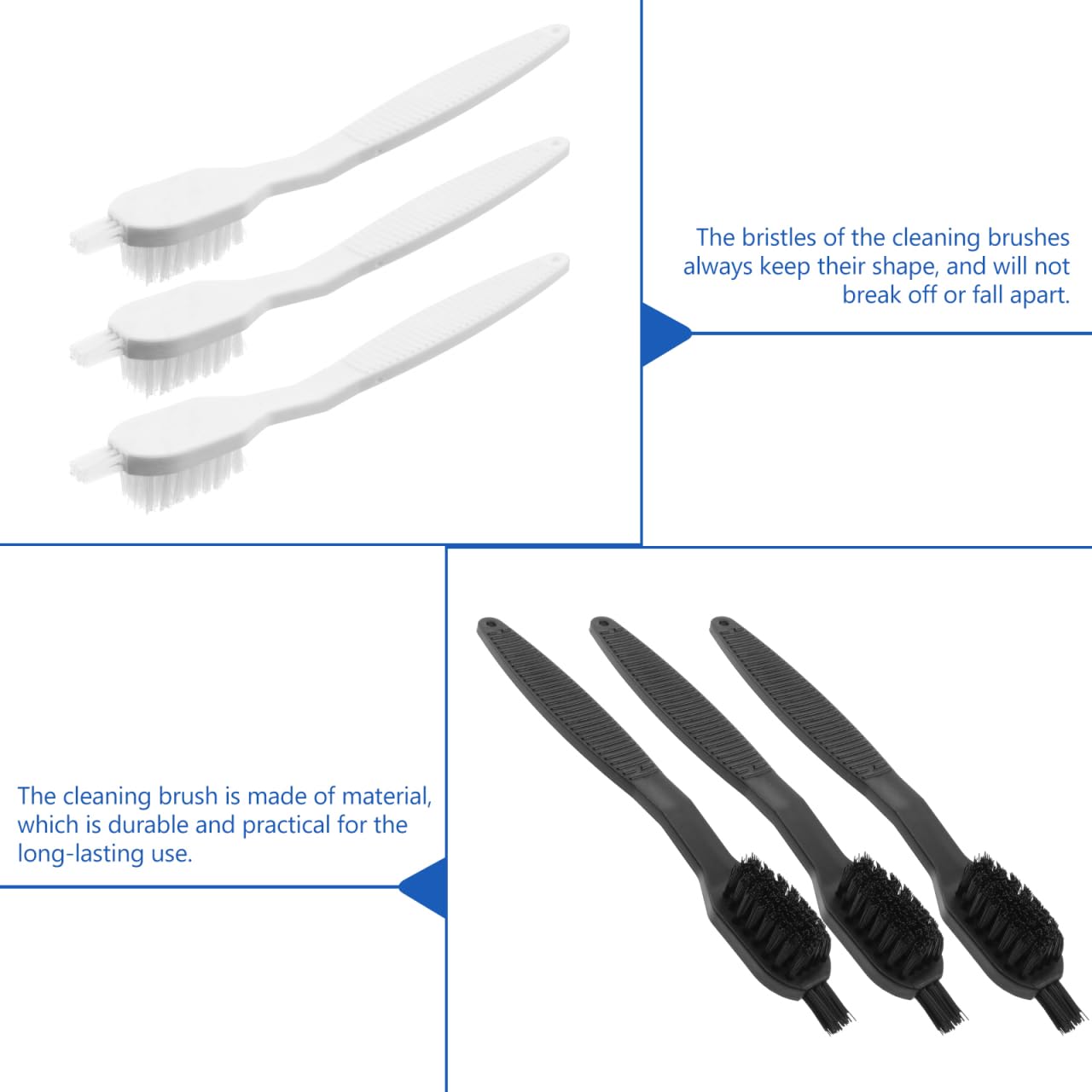 Healvian Kitchen Cleaning Brush Set with Suction Handle Small Nylon Brush for Juicer Blender and Electric Appliance Cleaning Tool 10 Pack