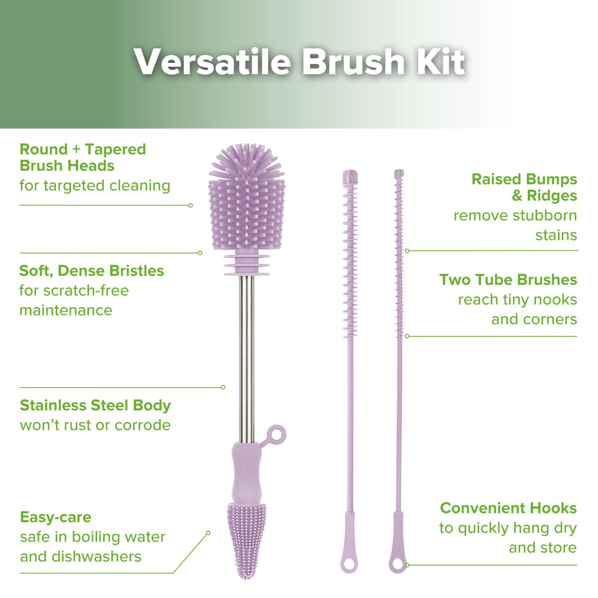 Silicone Cleaning Brush Kit (25.99 Count)