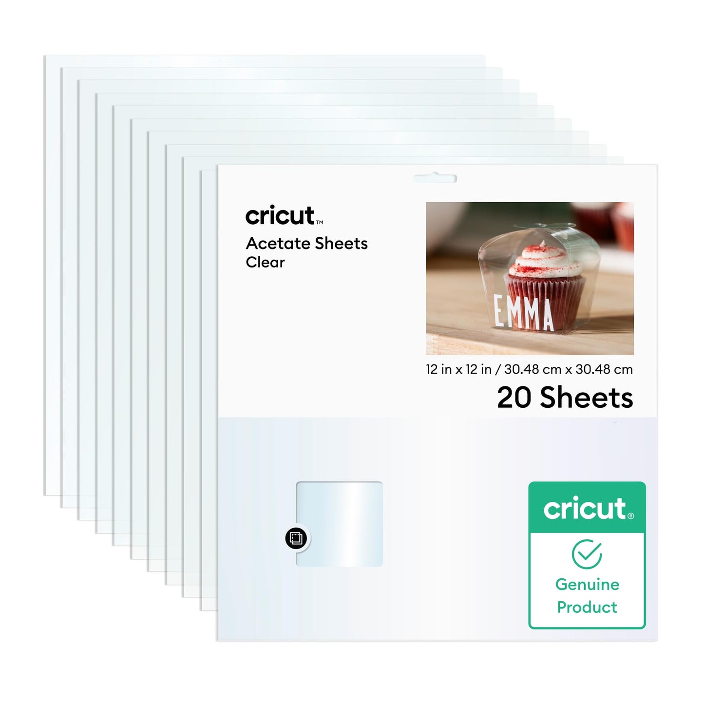 Cricut® Acetate Sheets 12 in x 12 in, Clear (20 ct)