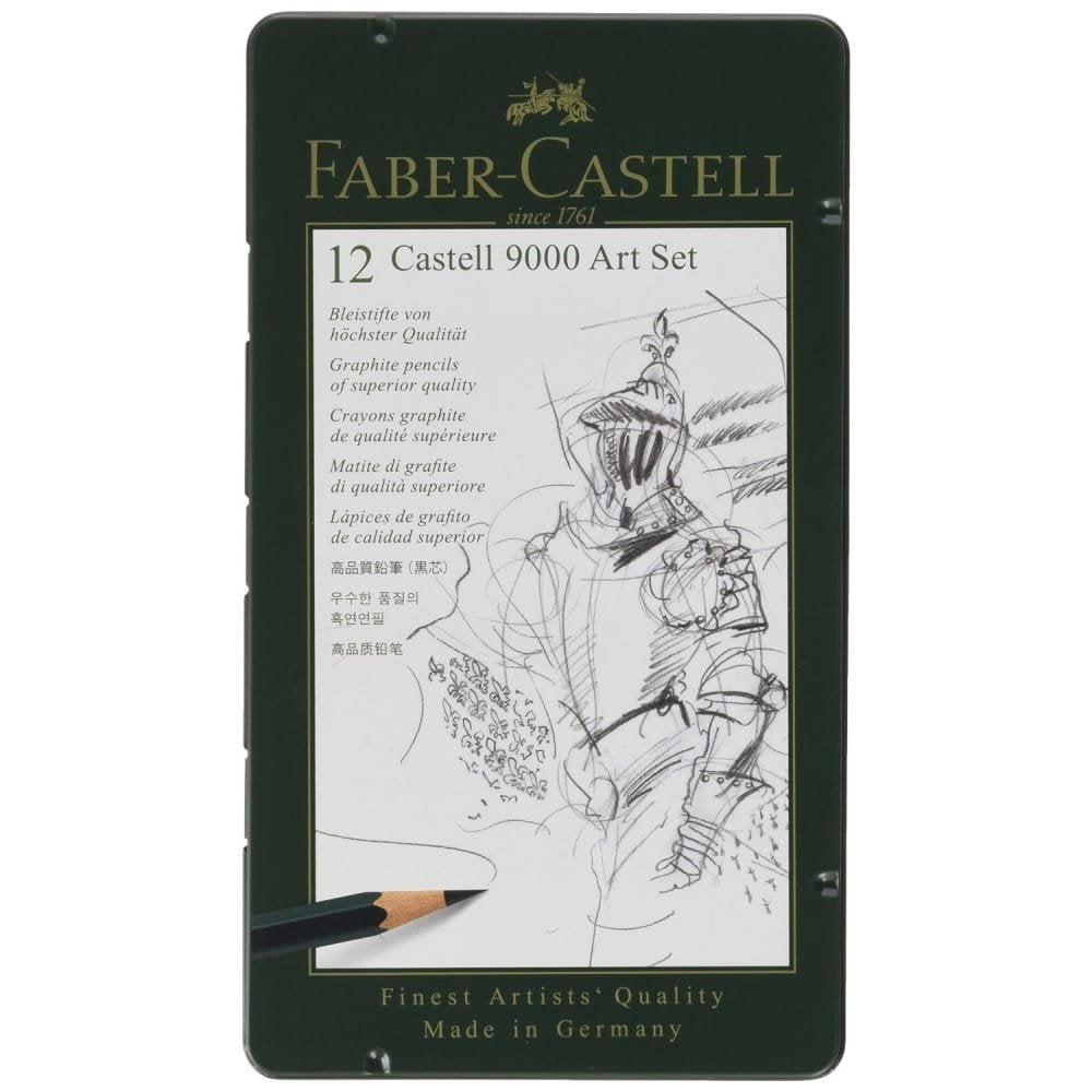 Faber-Castell 9000 Graphite Sketch Pencil Sets Art 8B - 2H set of 12