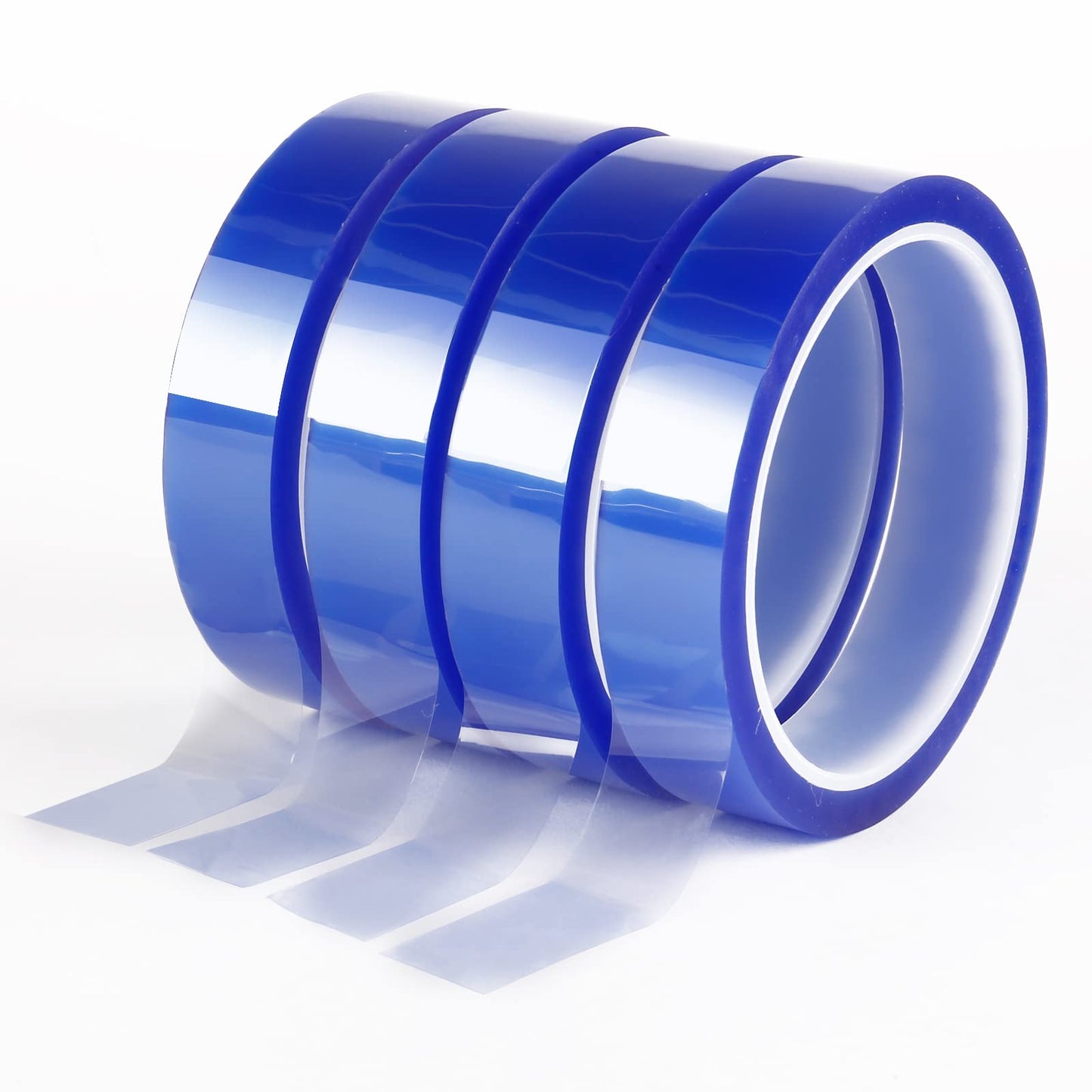 OLONTRIC 4 Rolls 4/5 Inch Wide x 36 Yards Long Blue High Temperature Tape, Sublimation Blanks Thermal Tape, Heat Transfer Tape