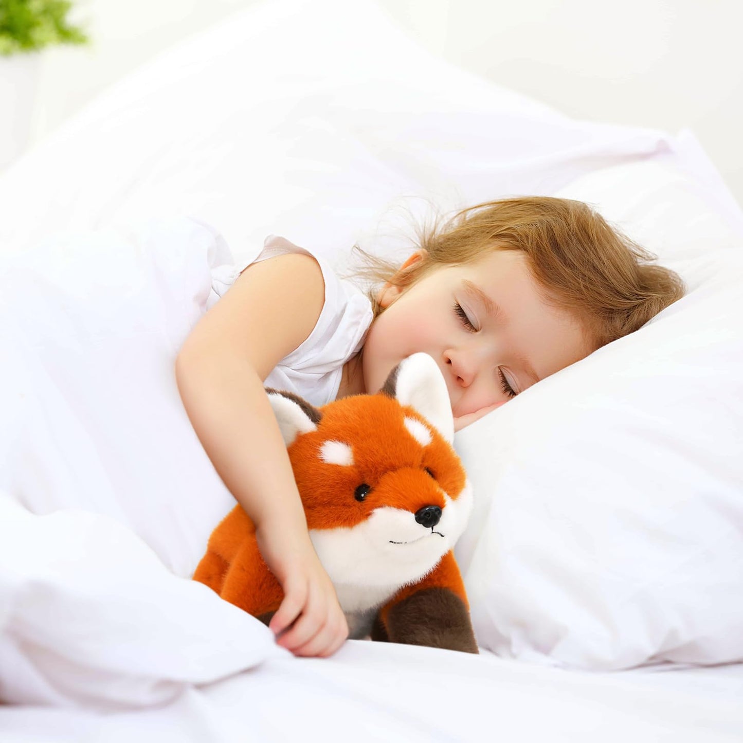 Ditucu Fox Stuffed Animal Realistic Plush Toys Cute Soft Hugging Plushies Gifts for Kids 22 inch
