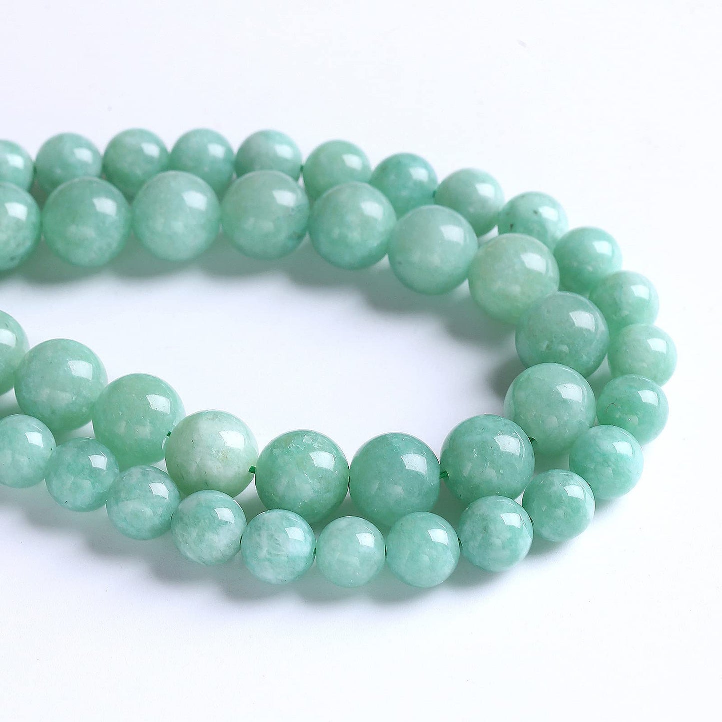 6mm 60pcs Natural Stone Burmese Jade Beads for Jewelry Making DIY Bracelet Crystal