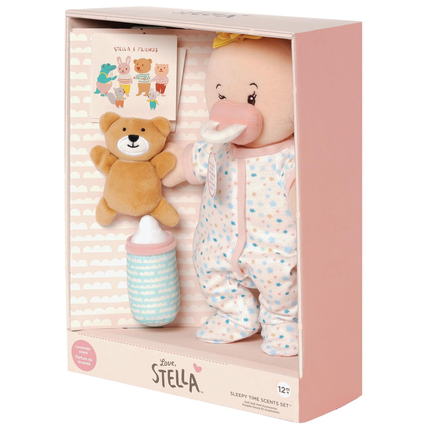 Manhattan Toy Wee Baby Stella Sleepy Time Scents Soft Doll Set, 12",Peach