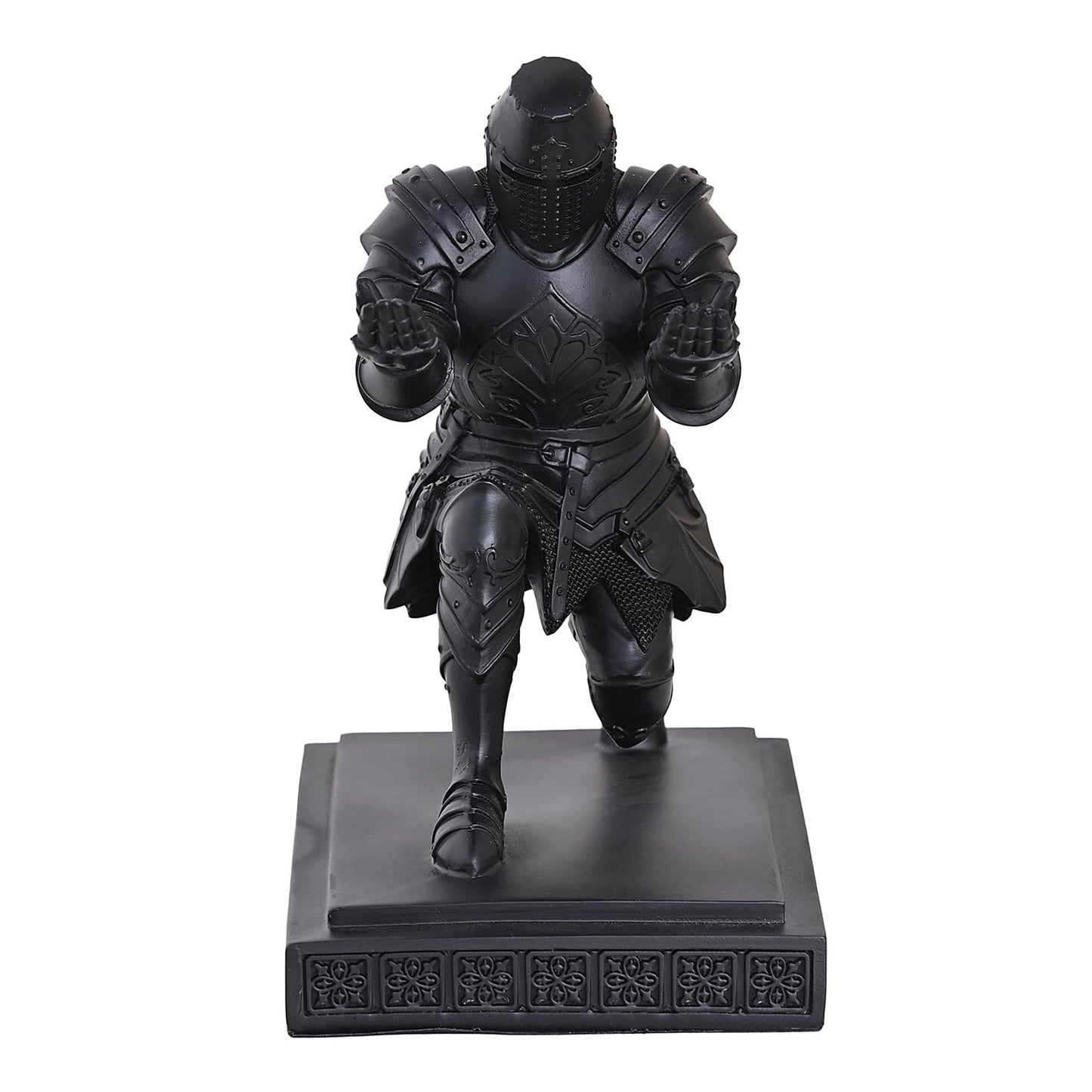 NCQIXIAO Templar Vanguard Soldier Pen Holder Pencil Stand Desk Organizers and Accessories as Gift for Medieval Warrior Enthusiast (Black)