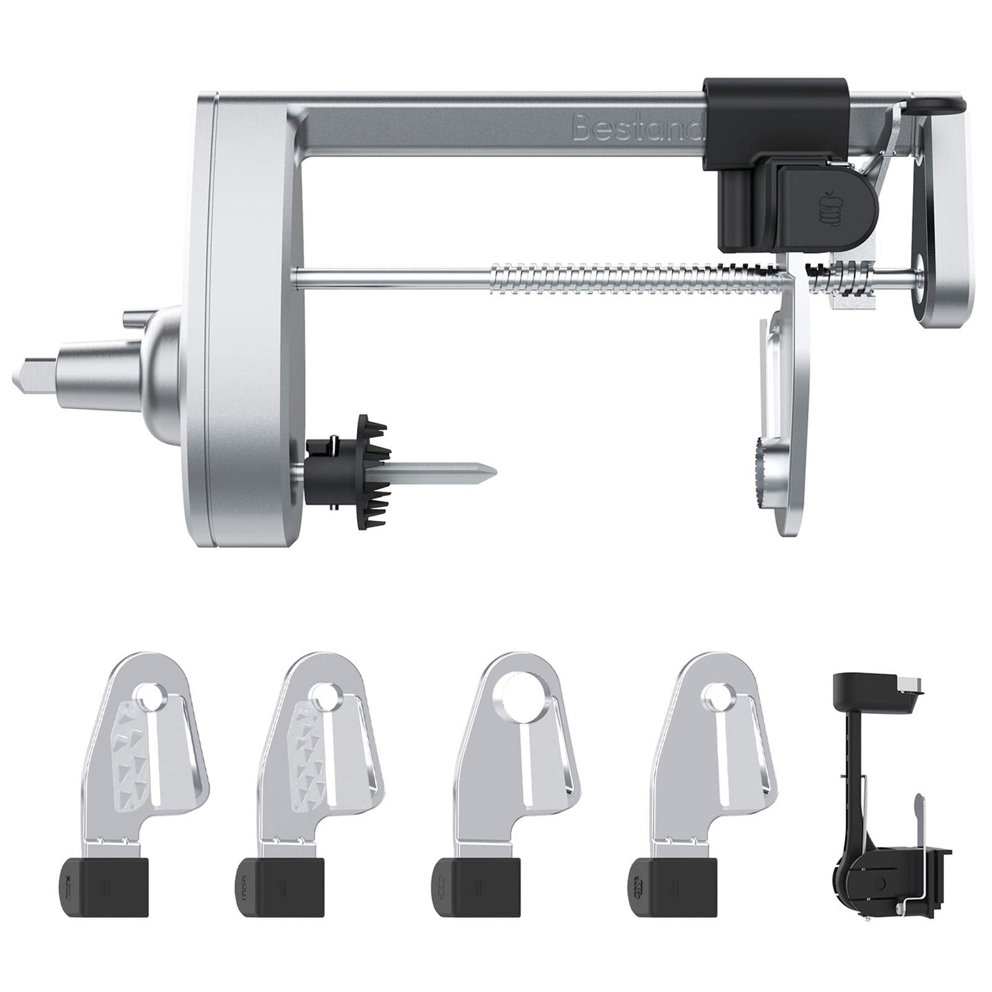 Bestand Spiralizer Attachment Compatible with KitchenAid Stand Mixer, Comes with Peel, Core and Slice, Not KitchenAid Brand Spiralizer Attachment (5 Blades)